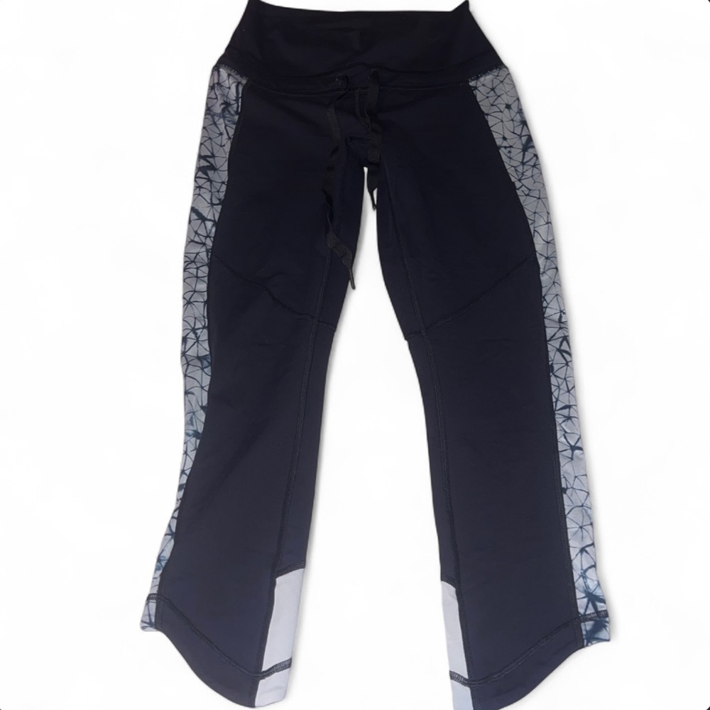 lululemon athletica Blue high waist Skinny Athletic Pants with pattern